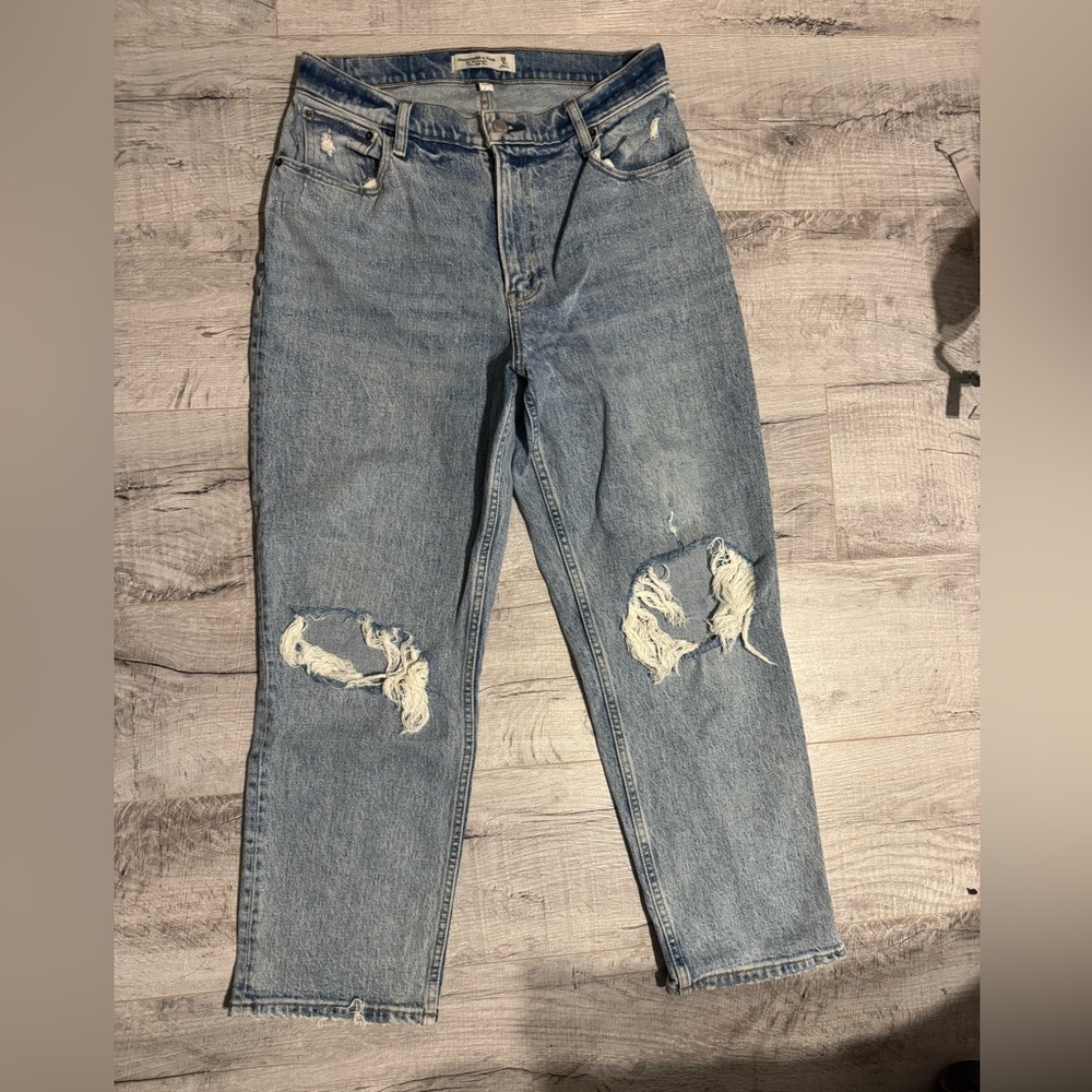 Abercrombie & Fitch 90s Straight Ultra Rise Curve Love